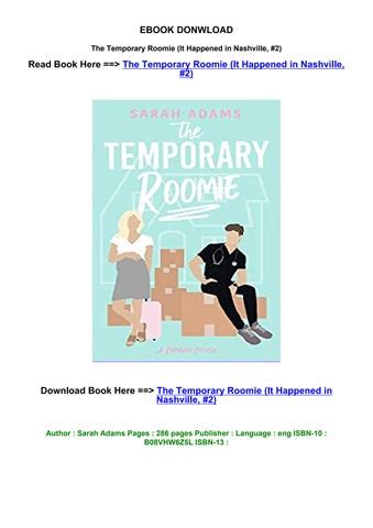 sarah roomie|the temporary roomie online pdf.